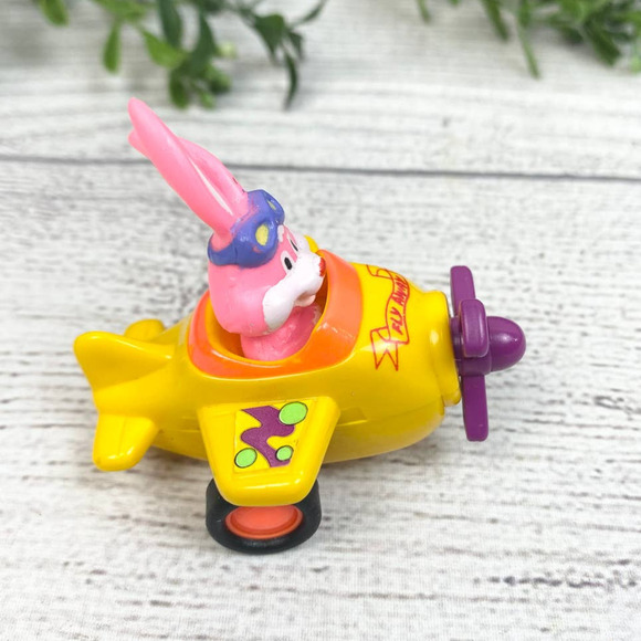 Vintage 90's TINY TOON Adventure Kids Meal Pull and Wind Toy Set - Picture 5 of 9